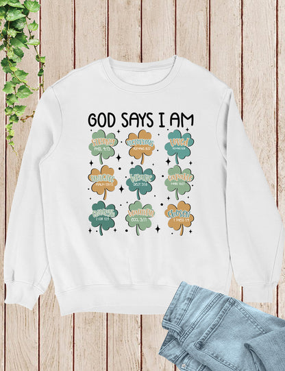 God Says I am Irish Christian Shirt