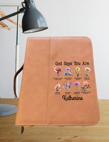 God Says You Are Colorfully Printed Custom Bible Covers