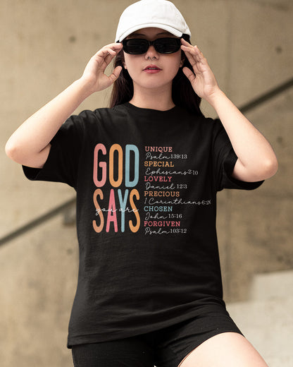 God Says I Am Bible Verse Shirts - valentine's day bible verses