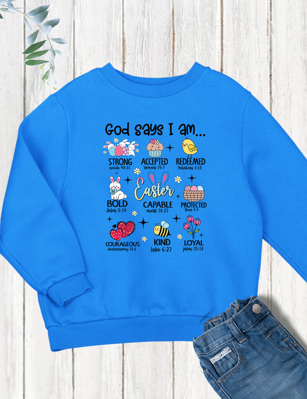 God Says I Am Christian Easter Kids T Shirt