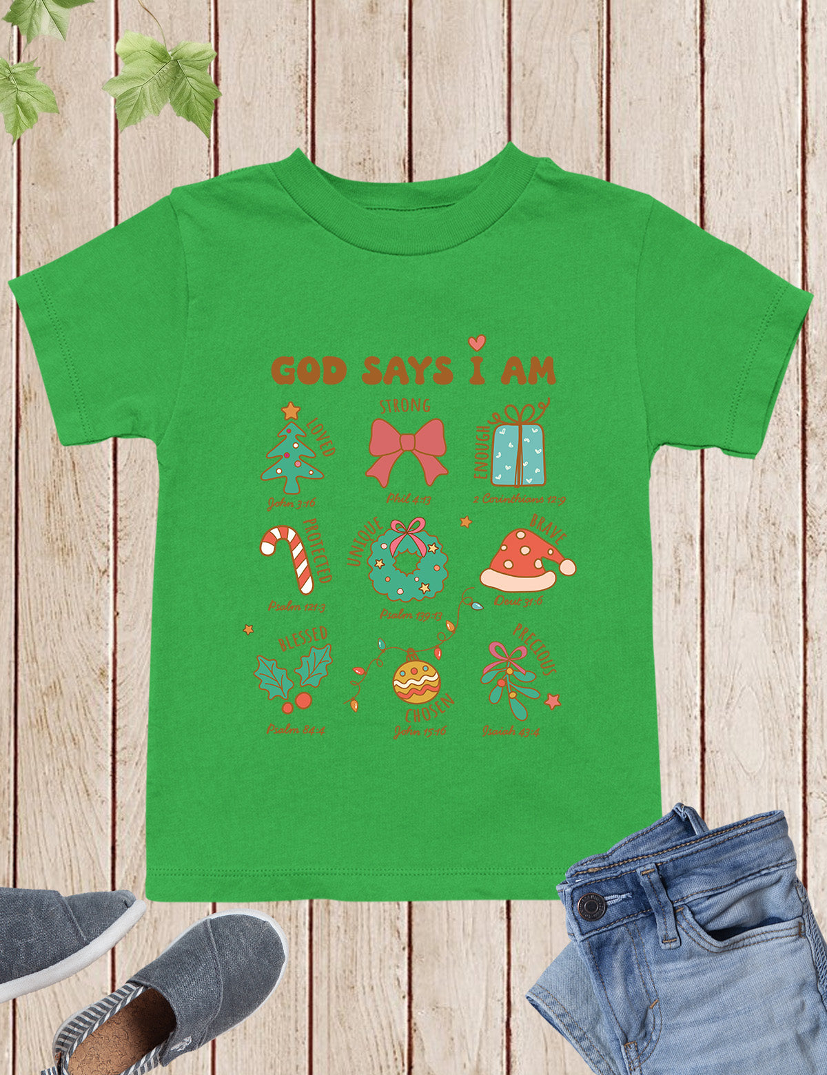 God Says I Am Christmas Child Christian Shirt