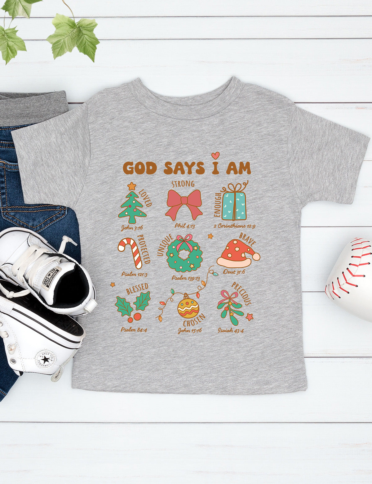 God Says I Am Christmas Child Christian Shirt