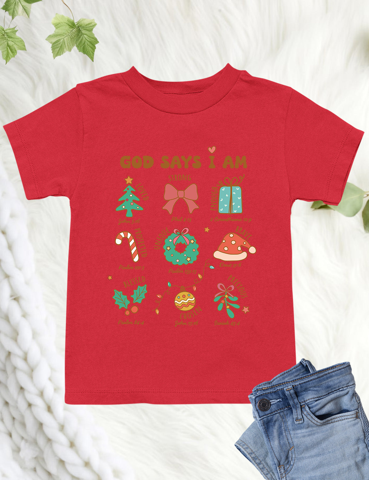 God Says I Am Christmas Child Christian Shirt