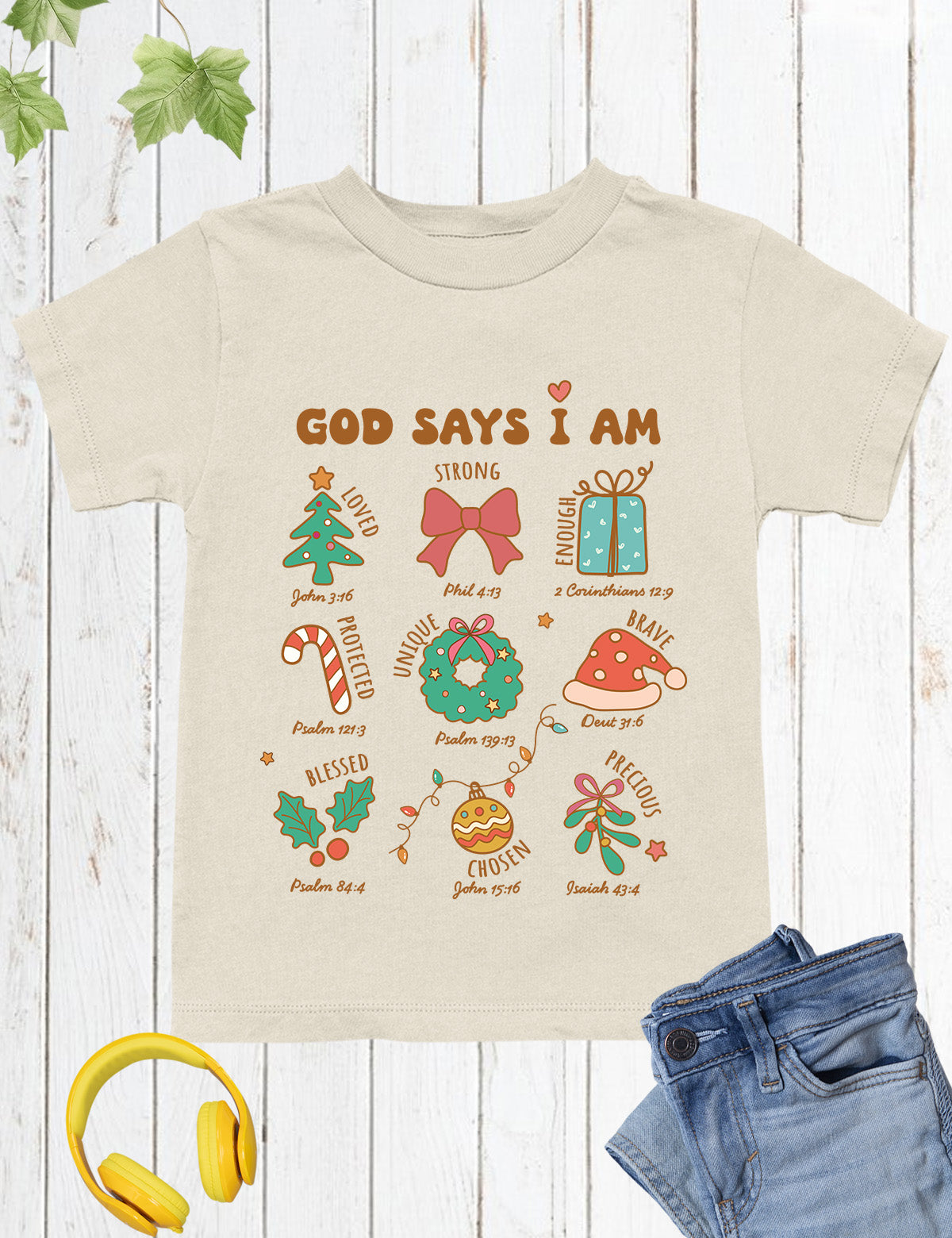 God Says I Am Christmas Child Christian Shirt