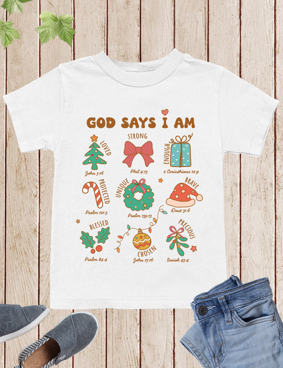 God Says I Am Christmas Child Christian Shirt