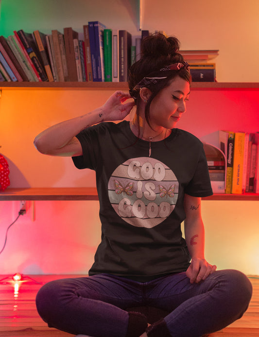 God is Good Vintage Style T Shirt