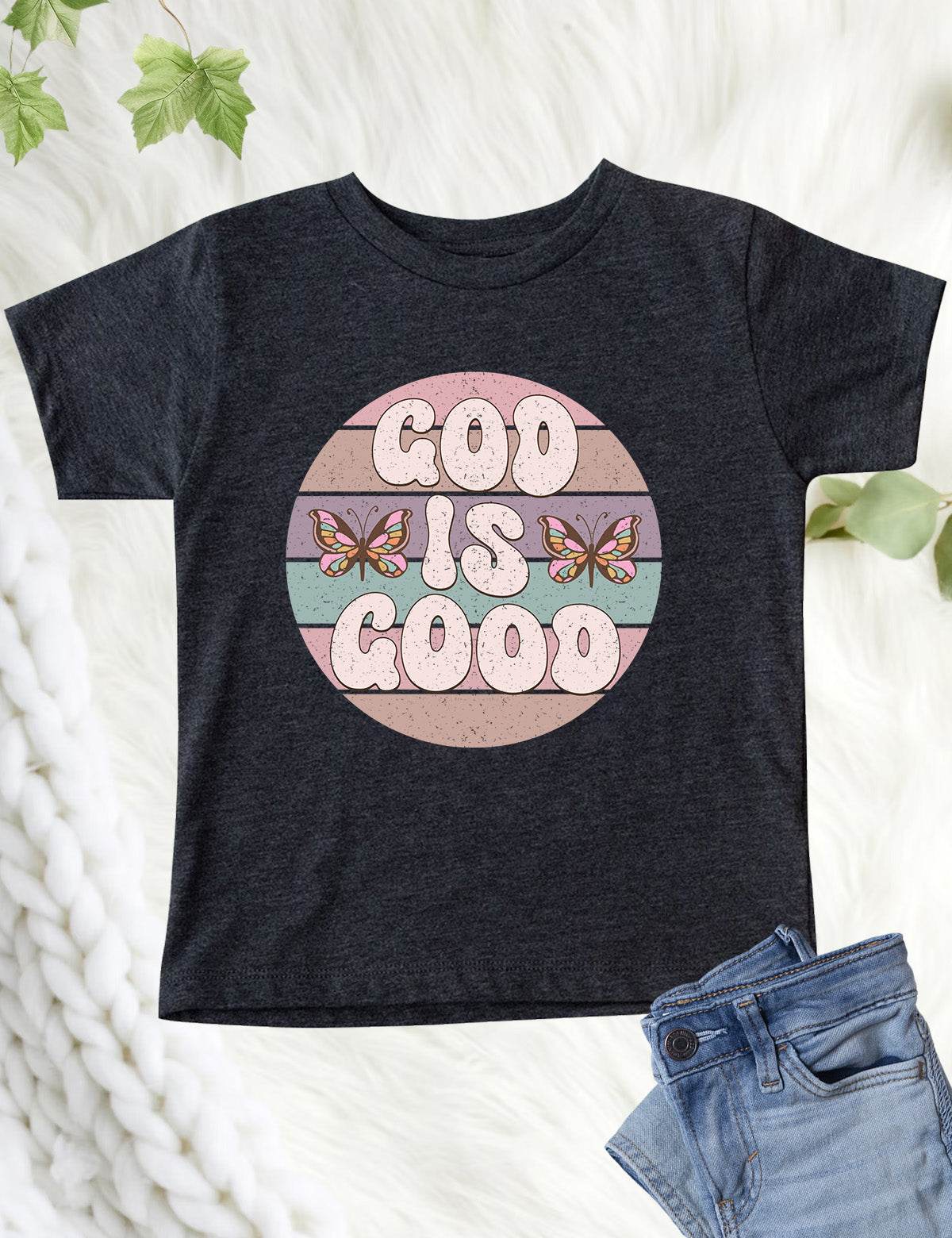 God is Good Vintage Style Kids T Shirt