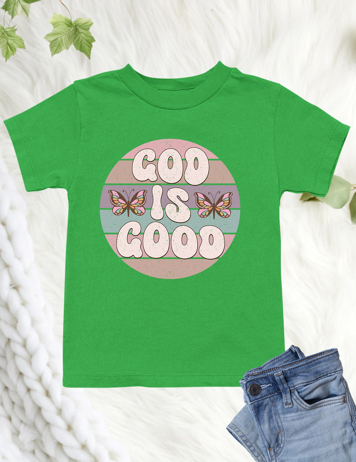 God is Good Vintage Style Kids T Shirt