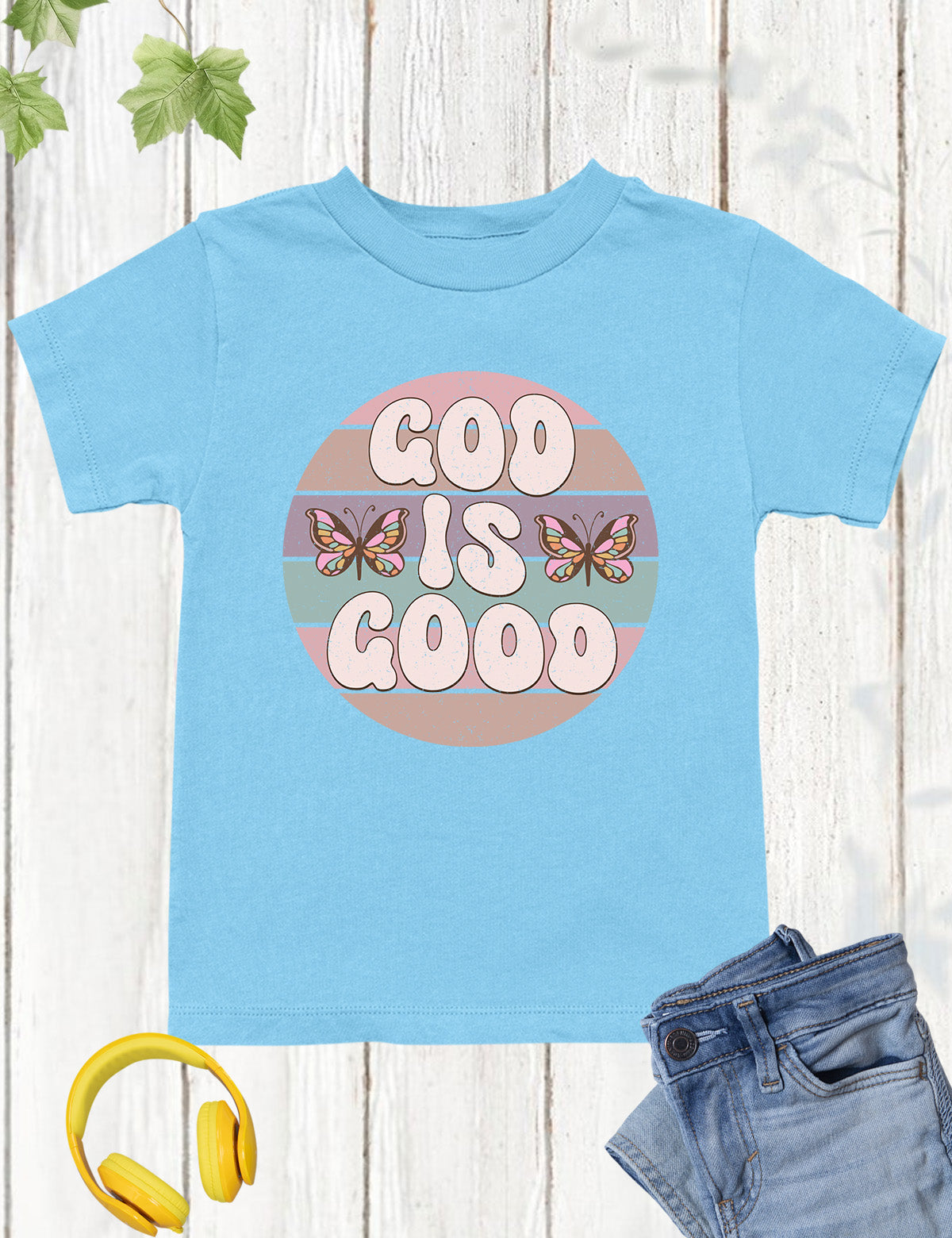 God is Good Vintage Style Kids T Shirt