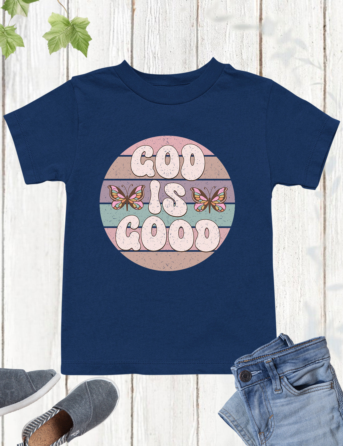 God is Good Vintage Style Kids T Shirt