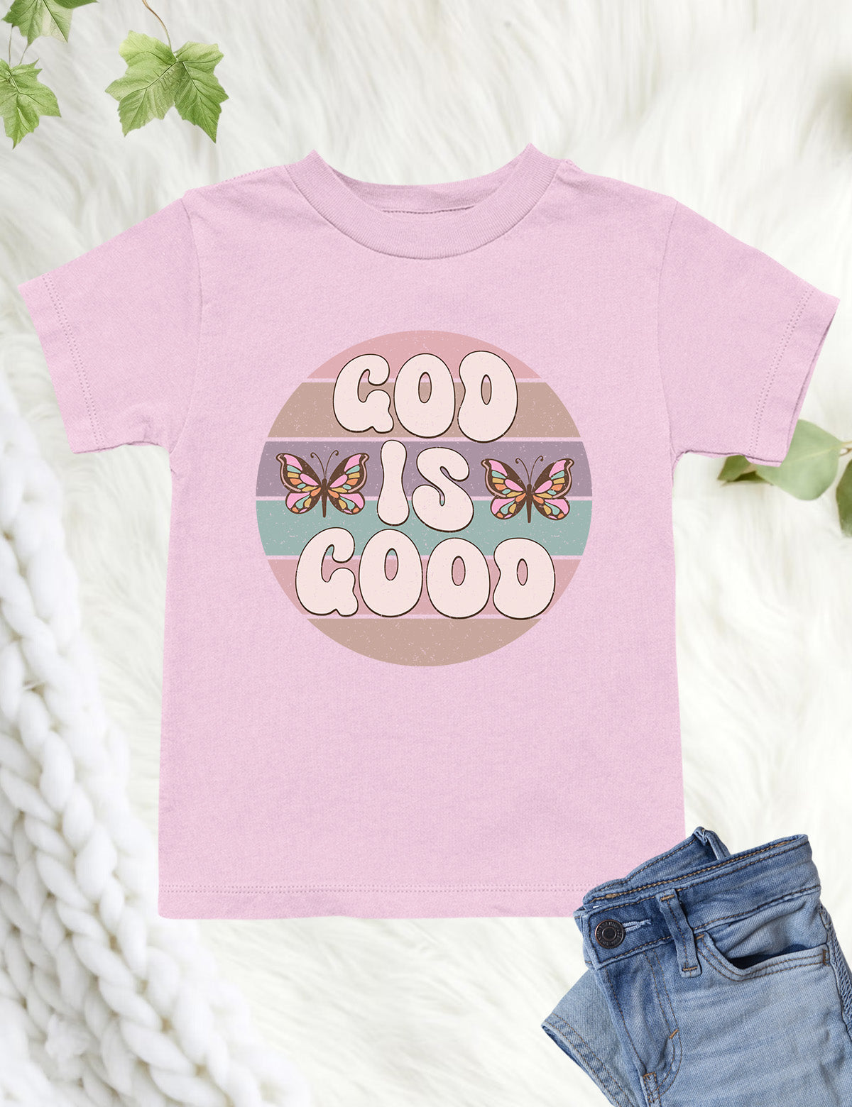 God is Good Vintage Style Kids T Shirt