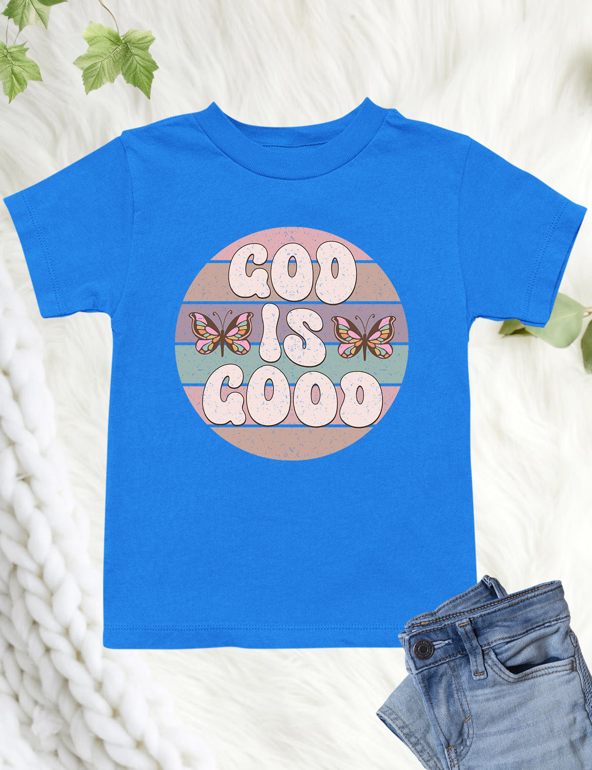 God is Good Vintage Style Kids T Shirt