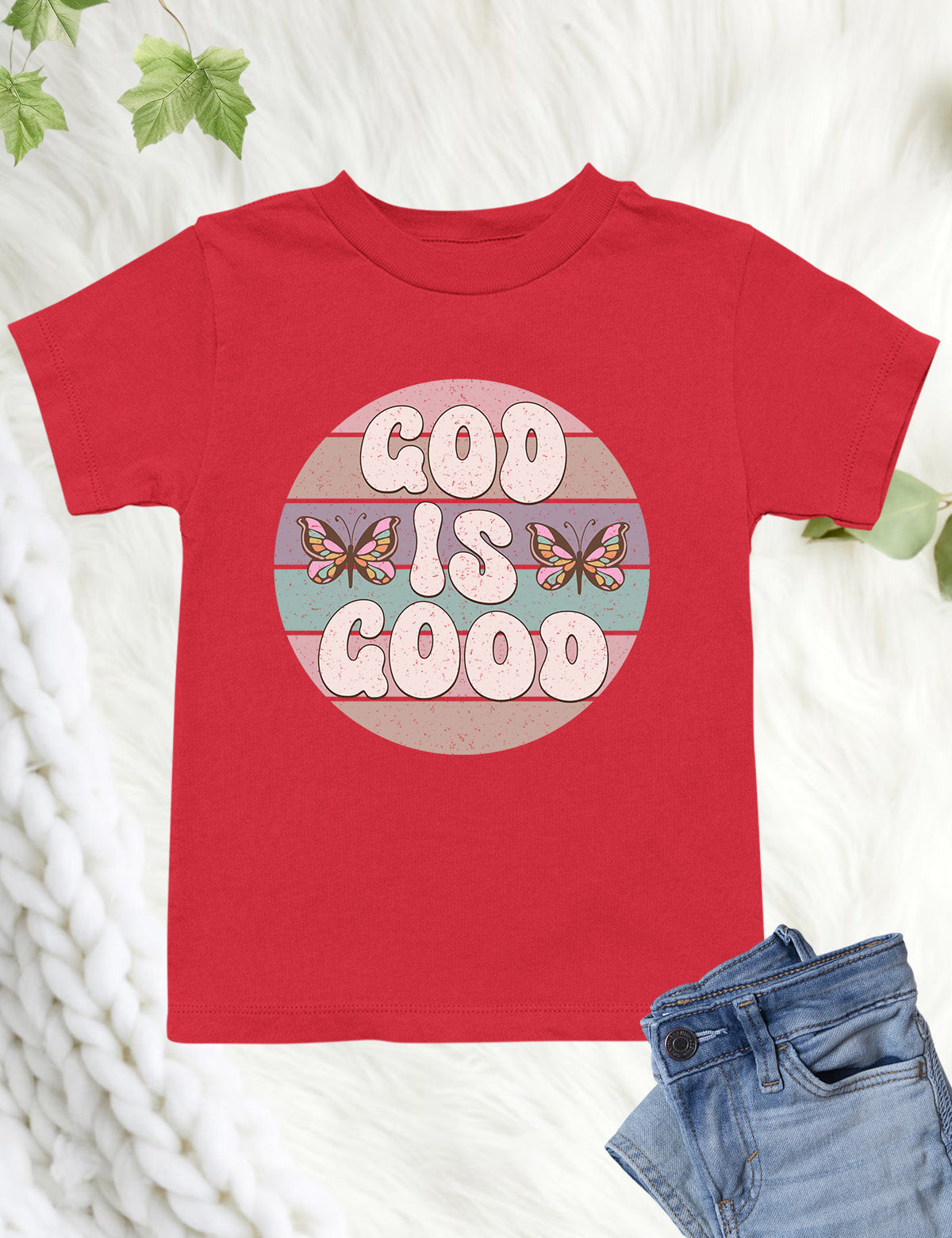 God is Good Vintage Style Kids T Shirt