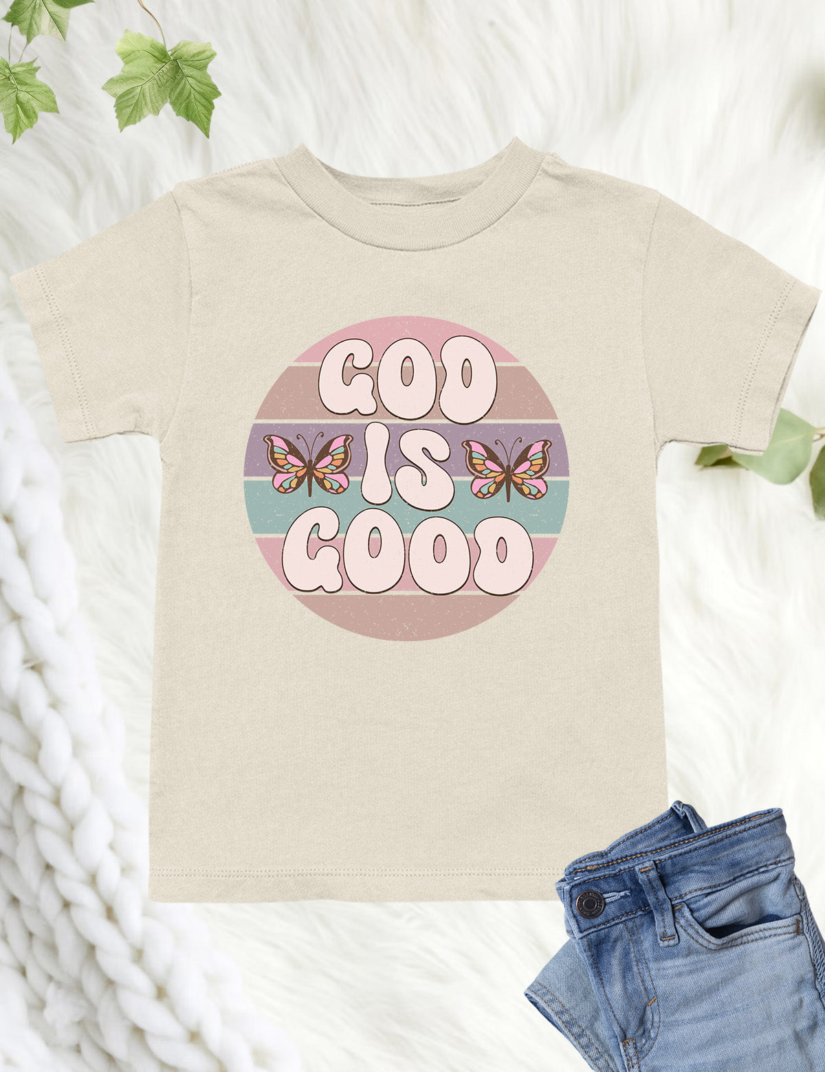 God is Good Vintage Style Kids T Shirt