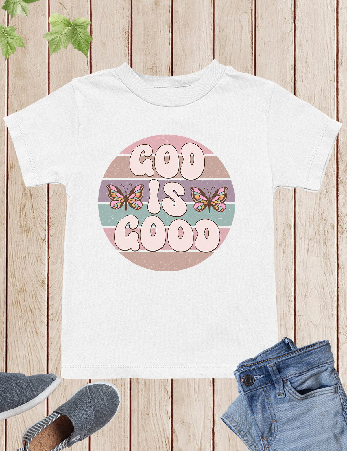 God is Good Vintage Style Kids T Shirt