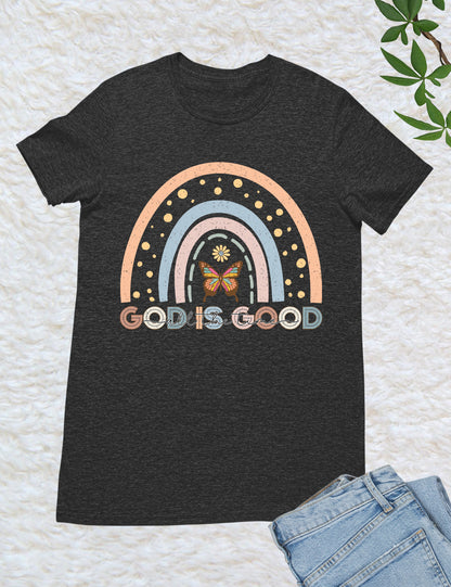 God is Good all The Time Rainbow T Shirt