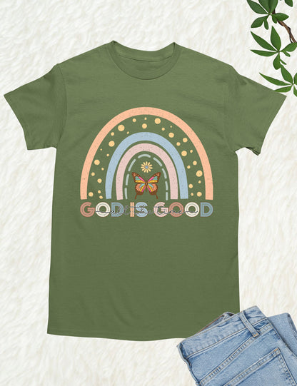 God is Good all The Time Rainbow T Shirt