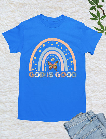 God is Good all The Time Rainbow T Shirt