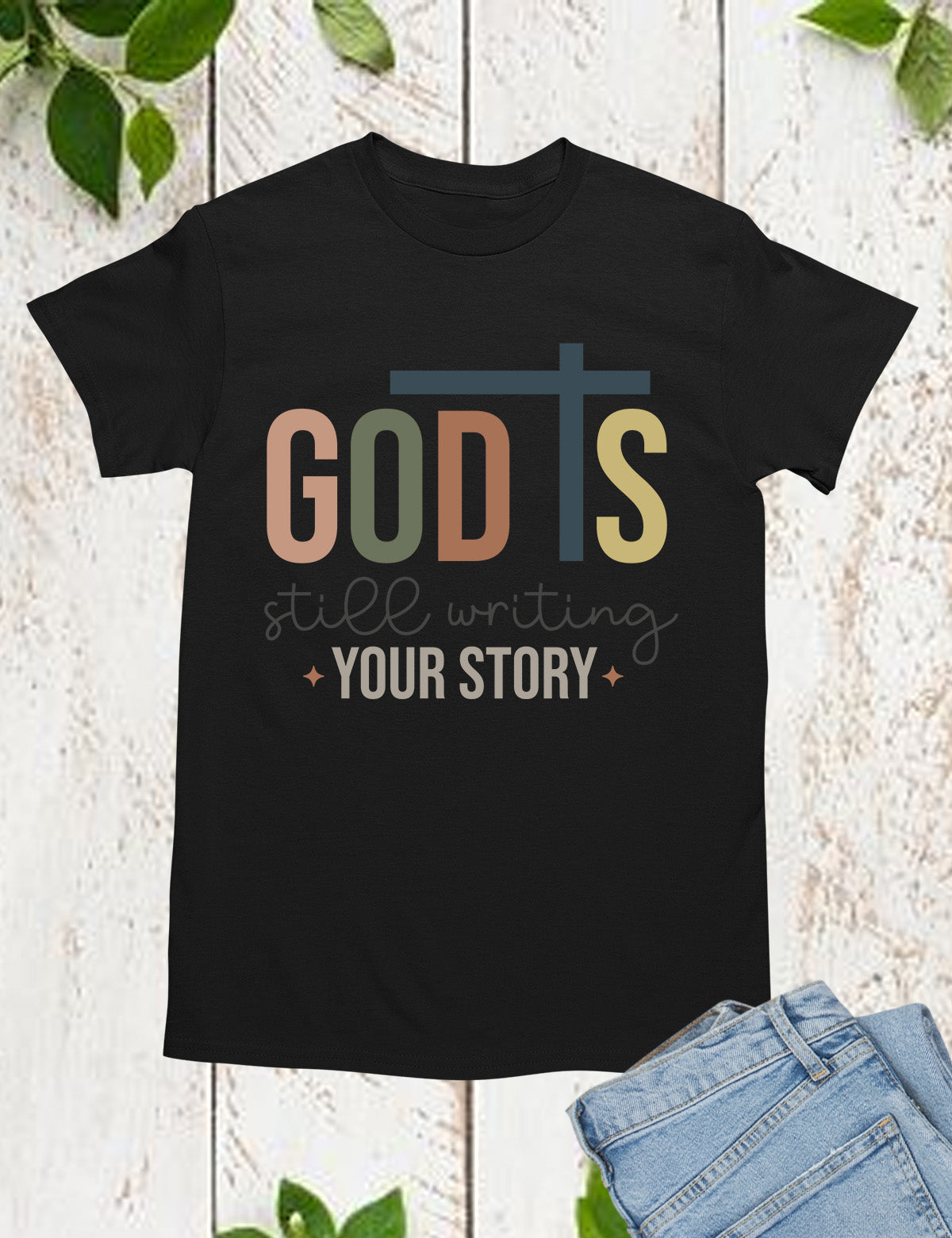 Boho God is Still Writing Your Story Minimalistic T Shirt
