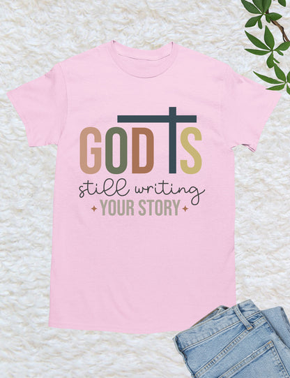 Boho God is Still Writing Your Story Minimalistic T Shirt
