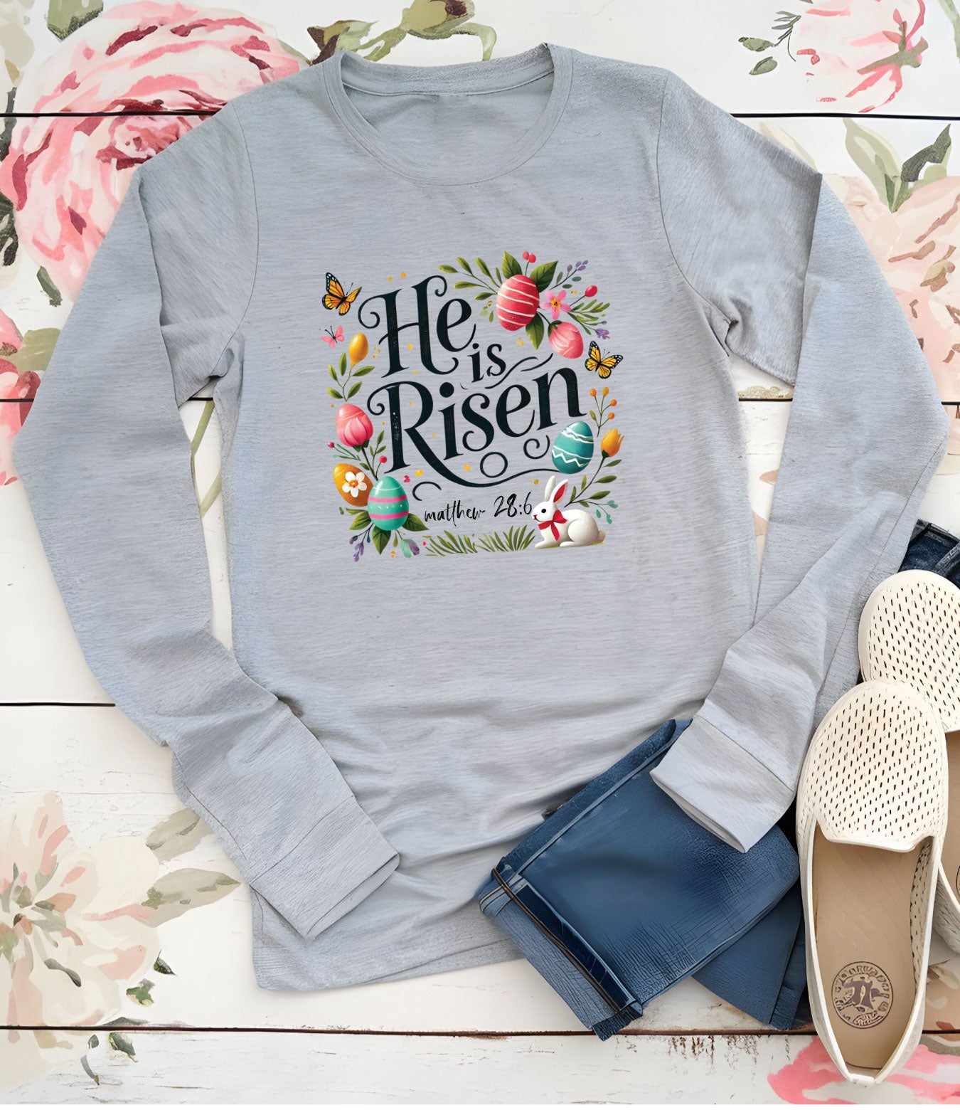 He is Risen Easter Long Sleeve Shirts