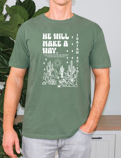He Will Make a Way Faith Based T Shirts