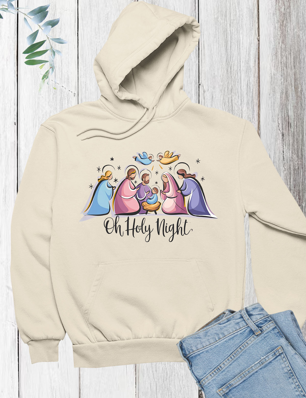 Holy Night Christmas Hoodie