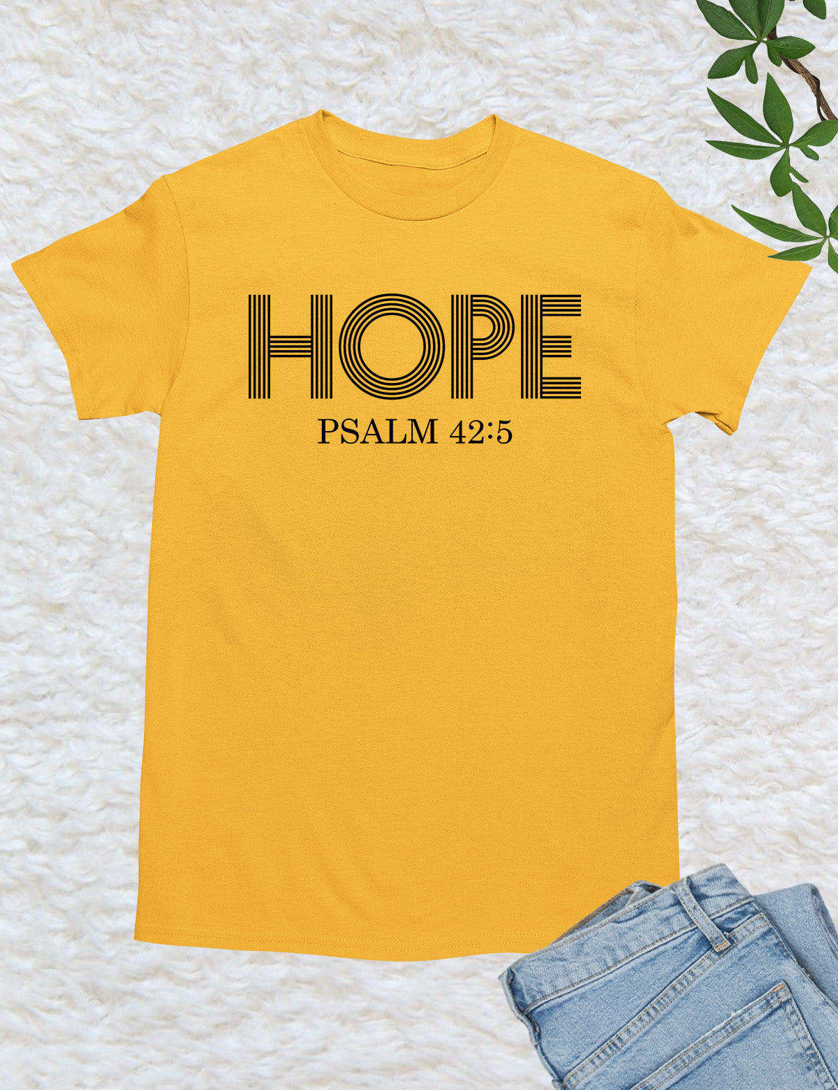 Hope Psalm 42:5 Inspirational Christian Tshirts