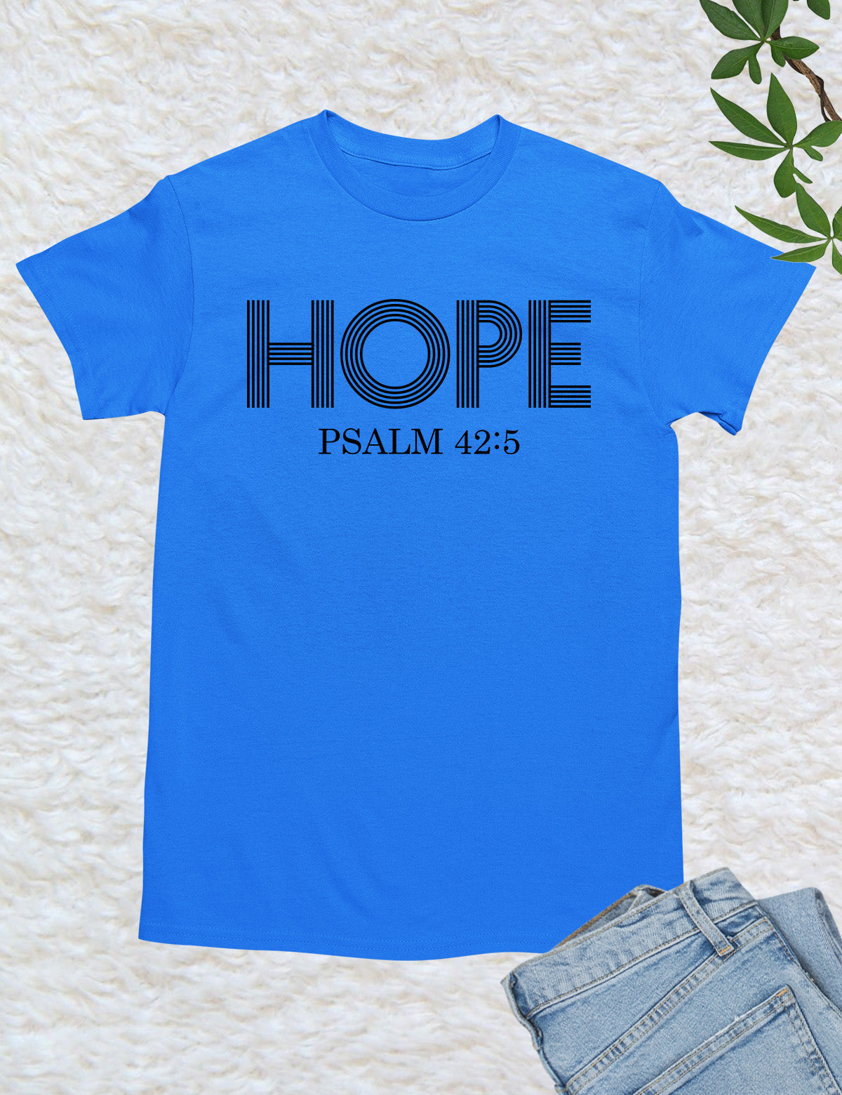 Hope Psalm 42:5 Inspirational Christian Tshirts