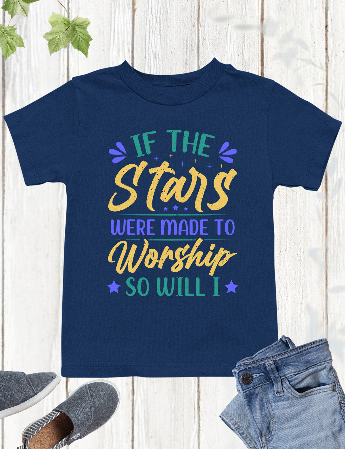 If The Stars were Made to Worship Church Youth Shirt