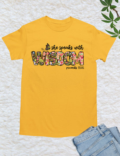 She Speaks With Wisdom Proverbs Retro Shirt