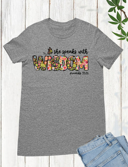 She Speaks With Wisdom Proverbs Retro Shirt