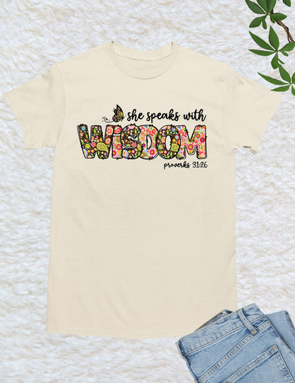 She Speaks With Wisdom Proverbs Retro Shirt