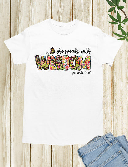 She Speaks With Wisdom Proverbs Retro Shirt