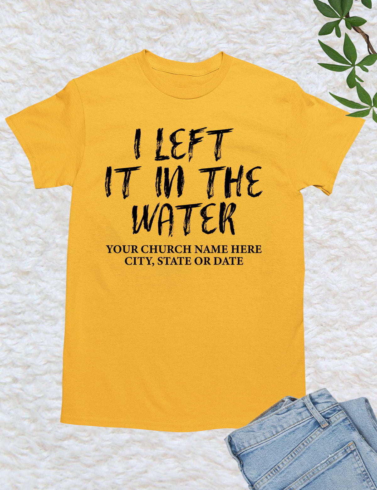 I Left in The Water Personalized Shirts