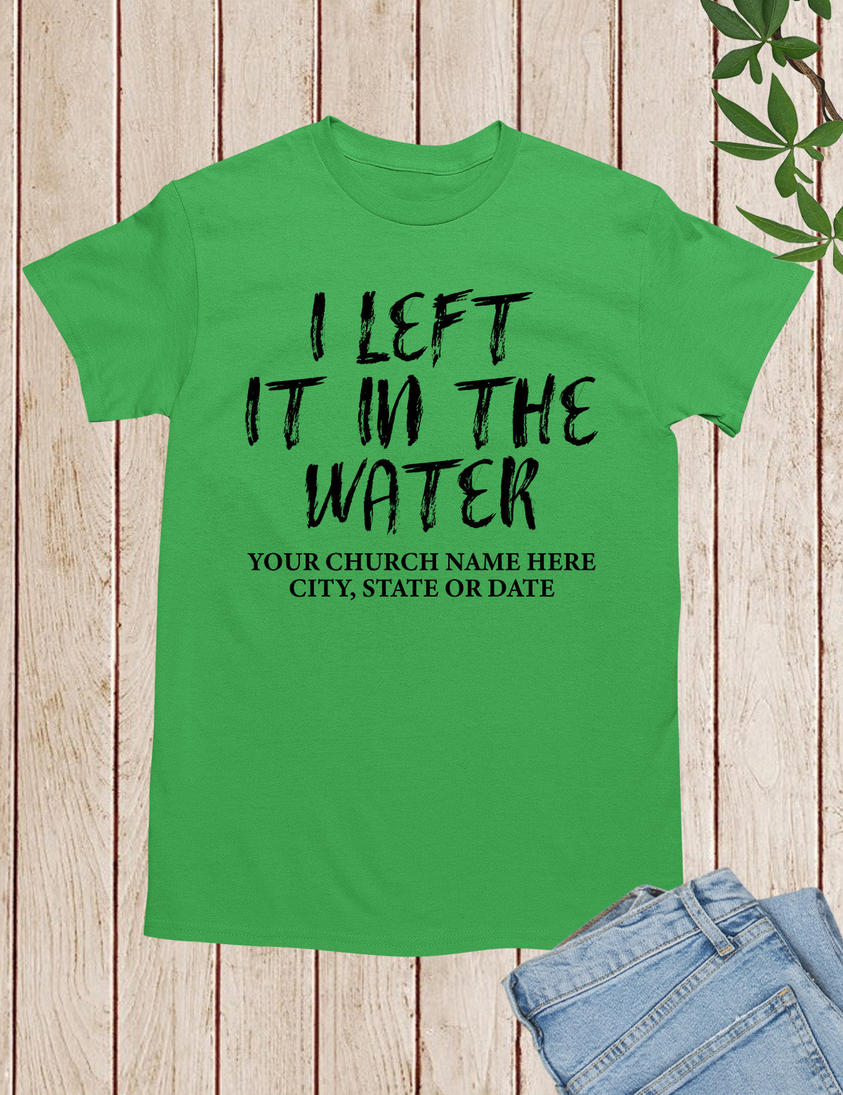I Left in The Water Personalized Shirts