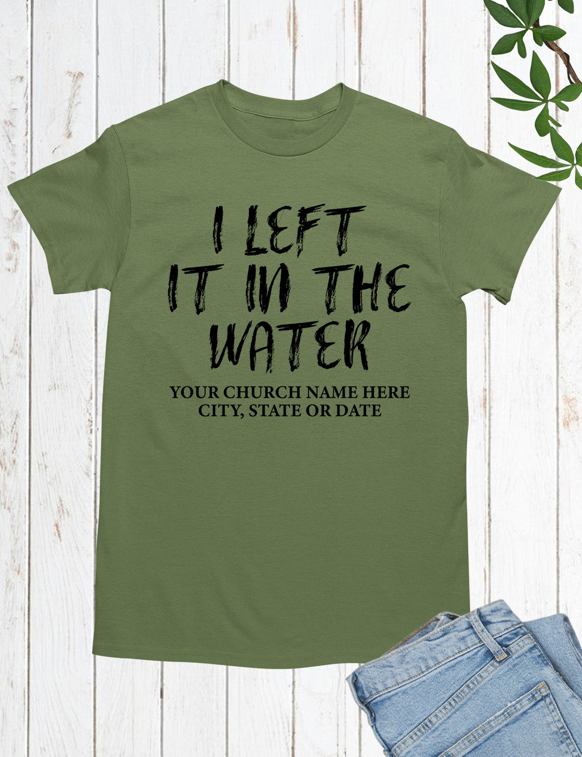 I Left in The Water Personalized Shirts