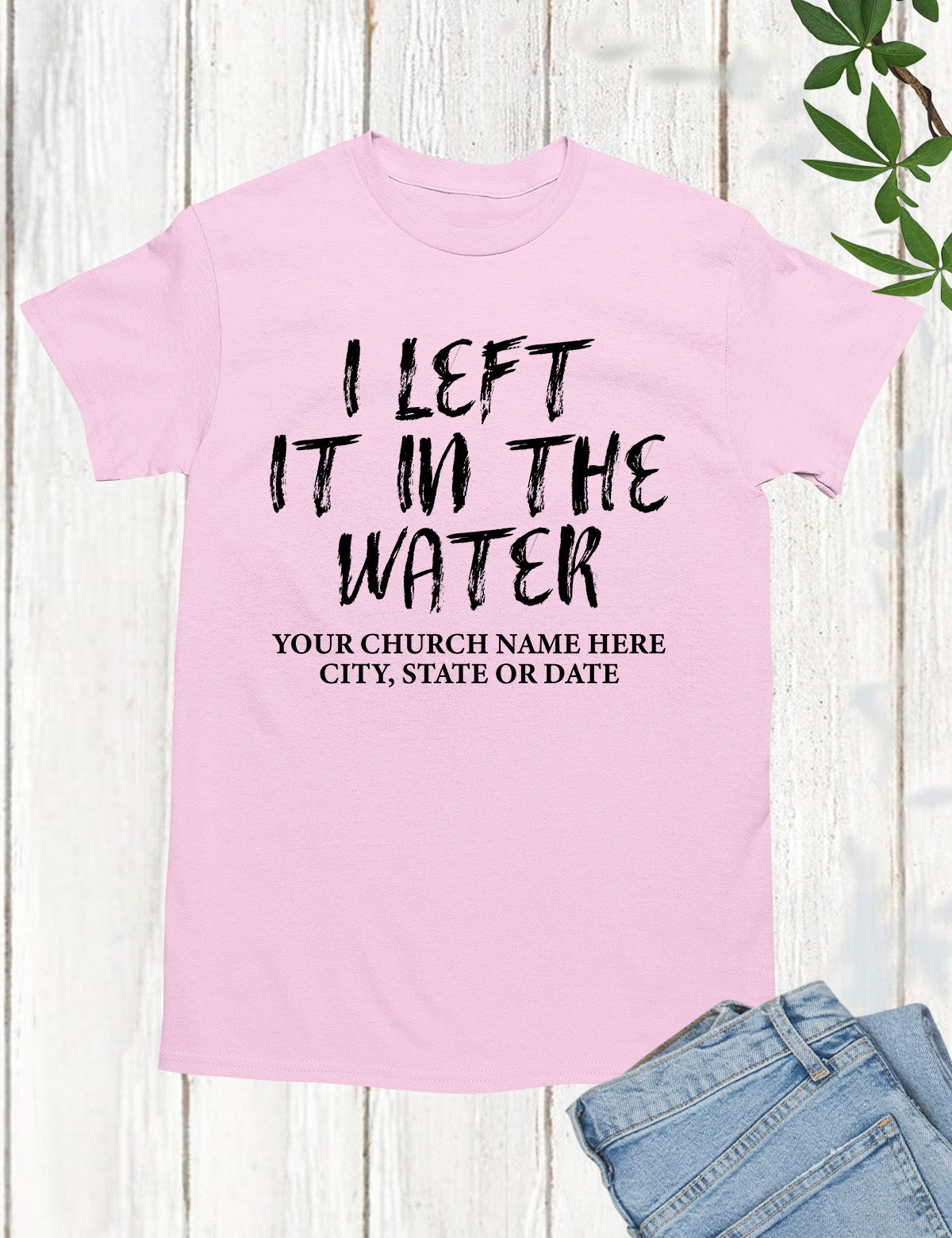 I Left in The Water Personalized Shirts