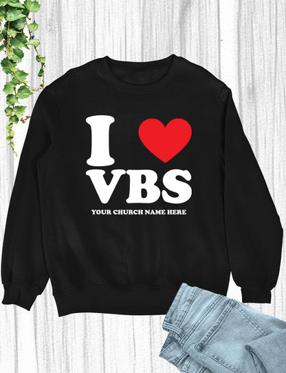 I Love VBS Christian Personalized Sweatshirts