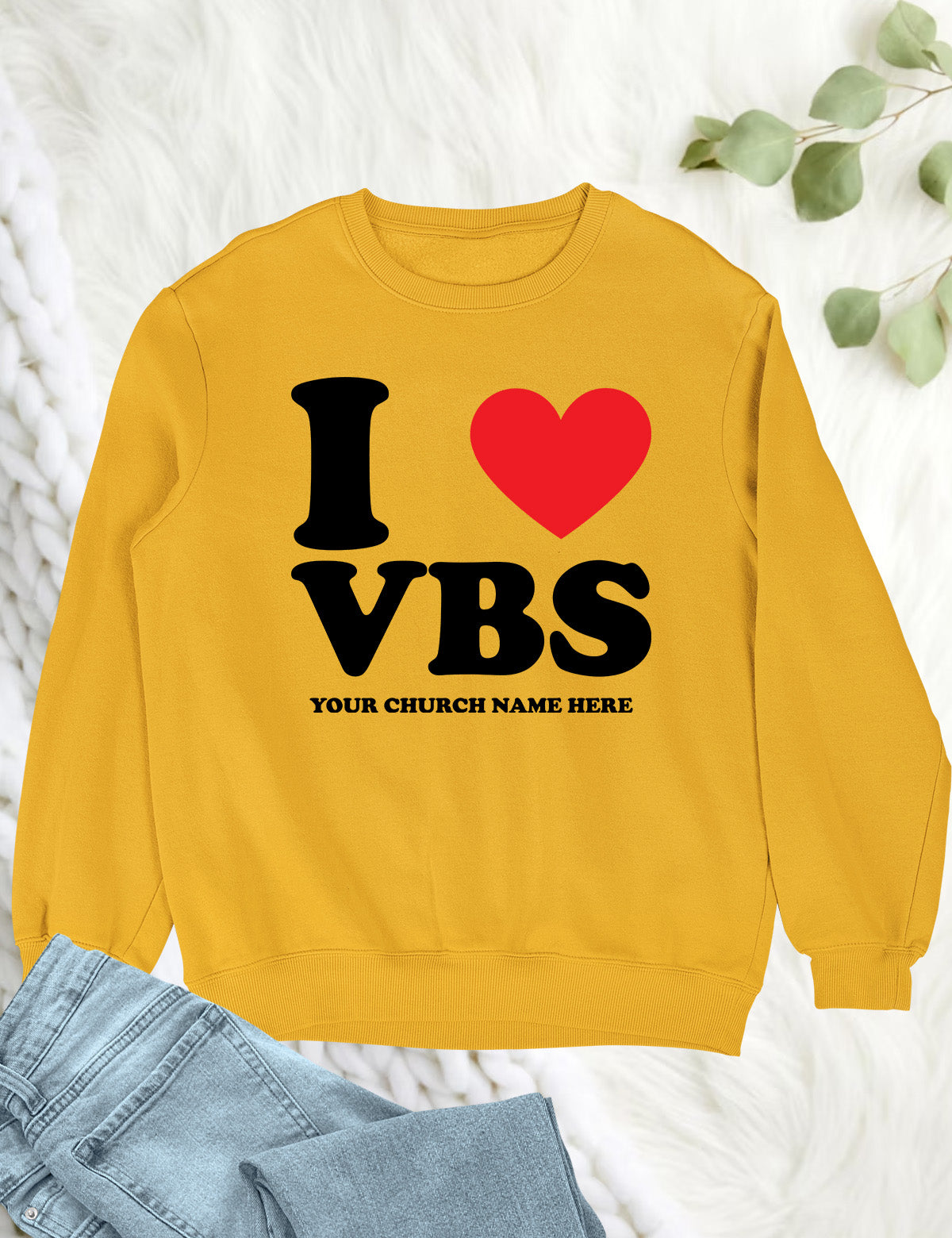 I Love VBS Christian Personalized Sweatshirts