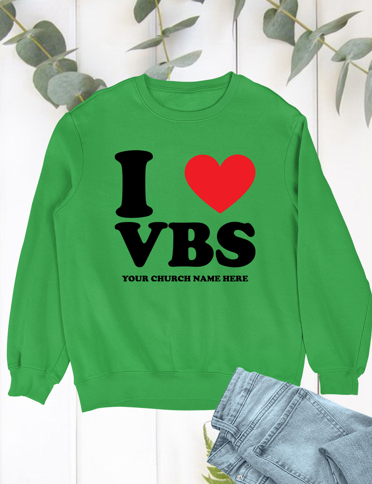 I Love VBS Christian Personalized Sweatshirts
