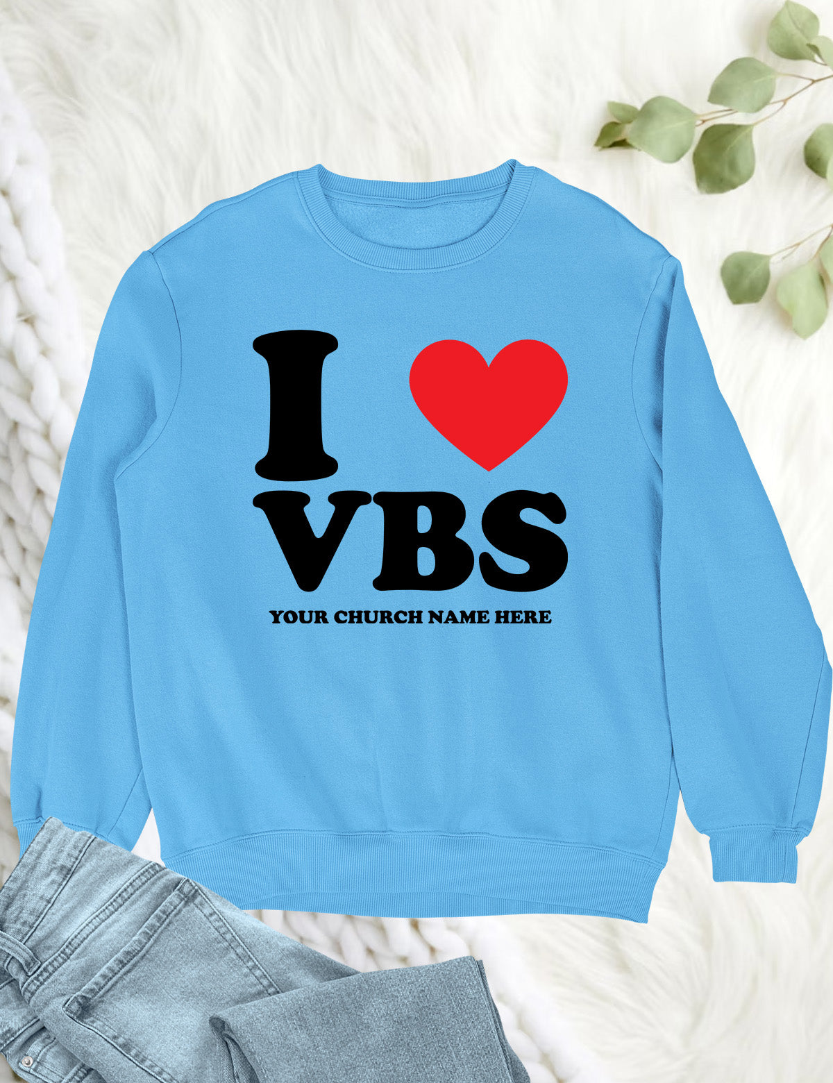 I Love VBS Christian Personalized Sweatshirts