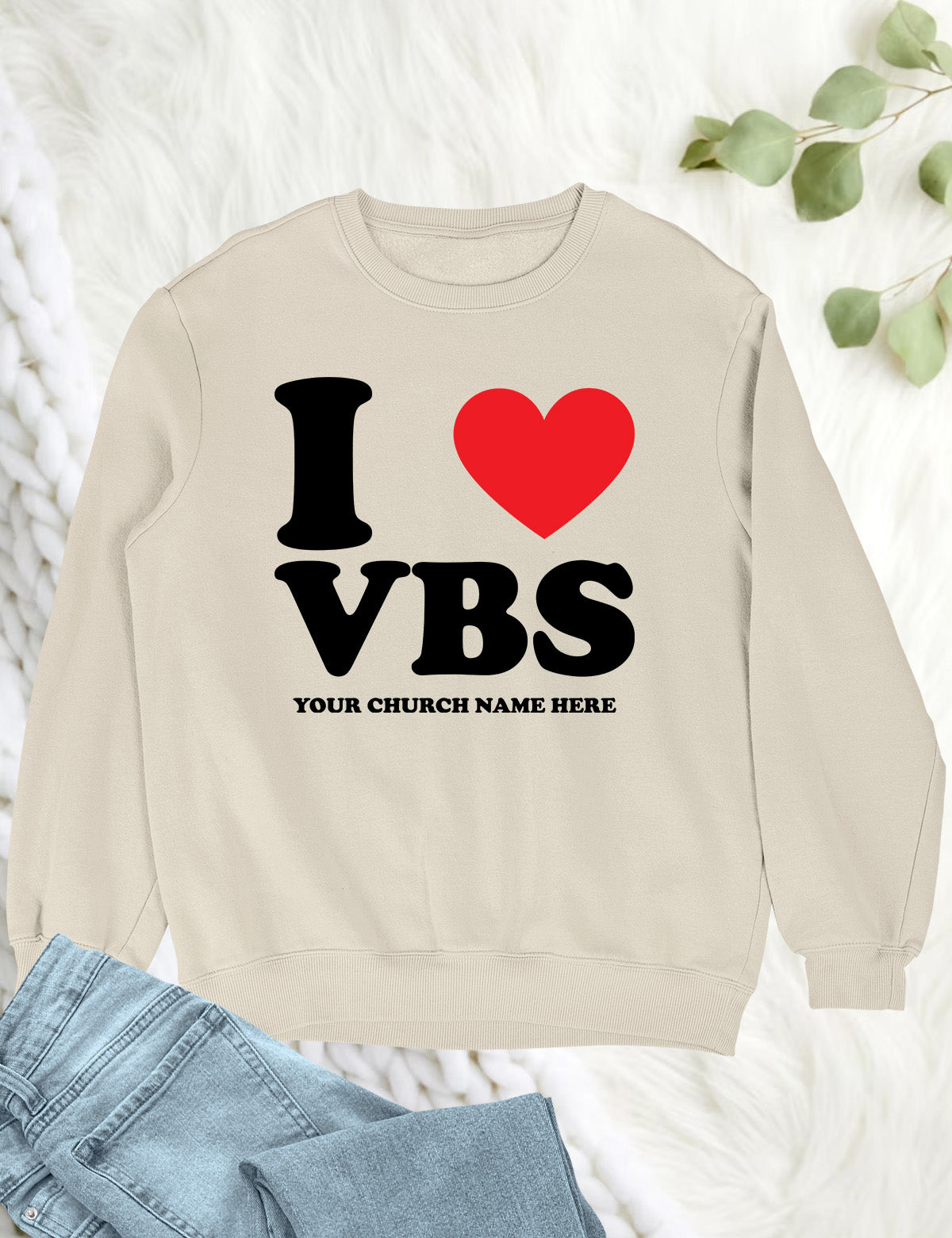 I Love VBS Christian Personalized Sweatshirts