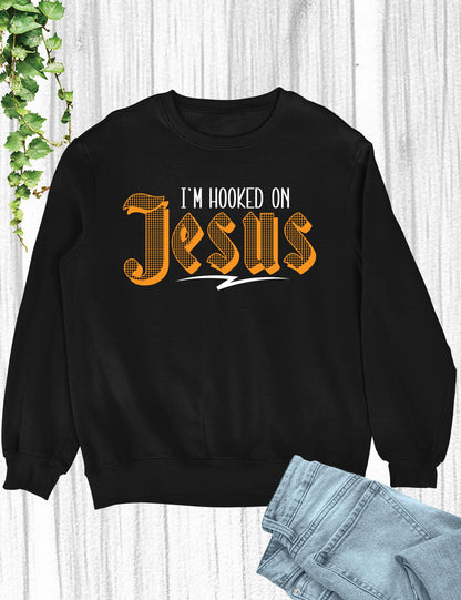 I'm Hooked on Jesus Men's Christian Long Sleeve T Shirts