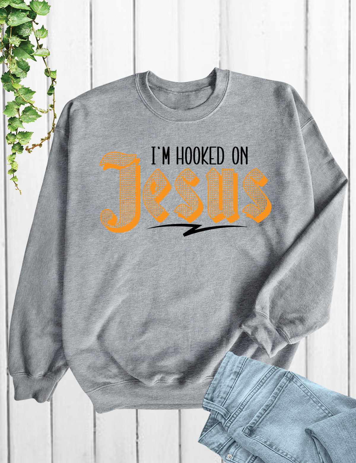 I'm Hooked on Jesus Men's Christian Long Sleeve T Shirts
