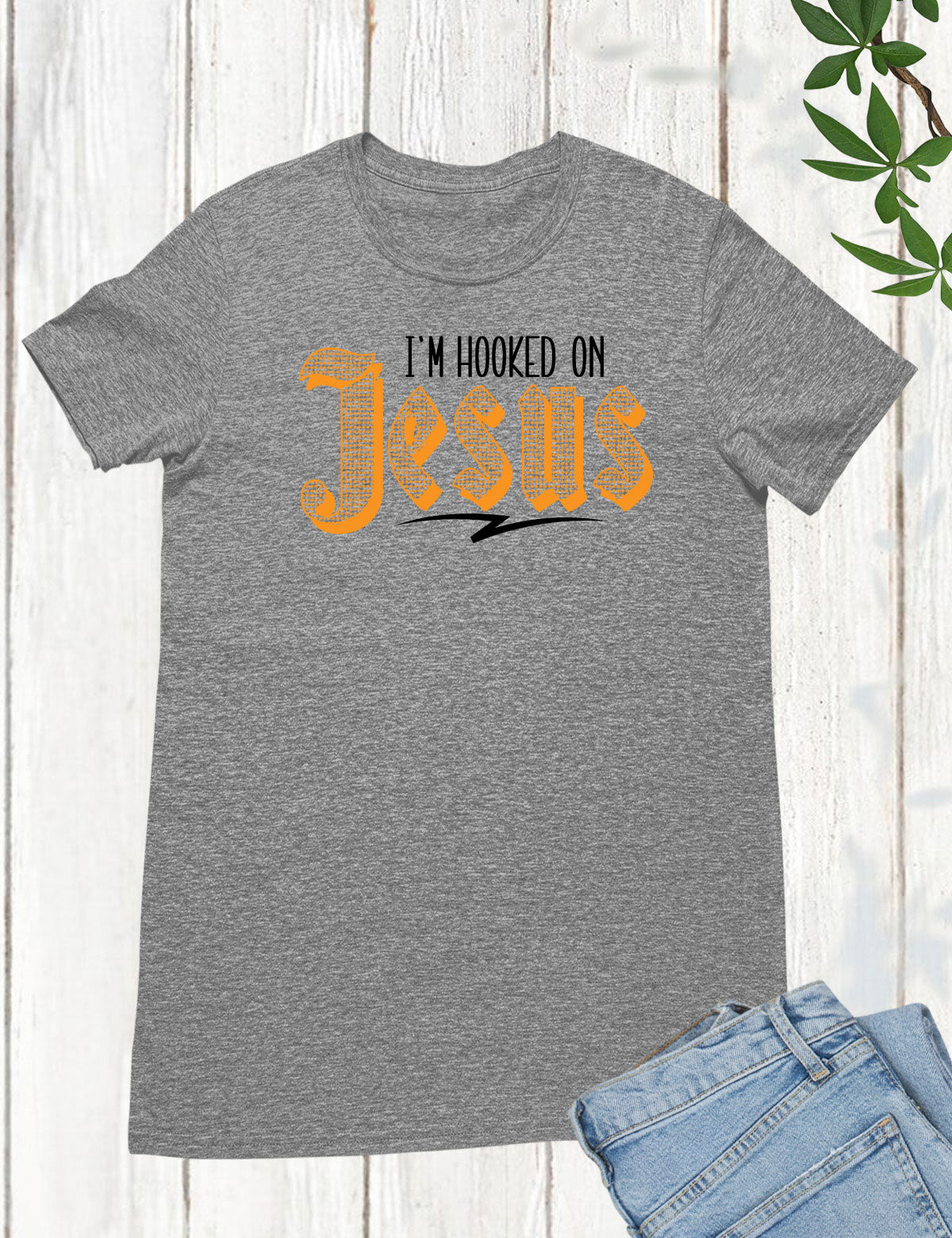 I'm Hooked on Jesus Men's Christian Long Sleeve T Shirts
