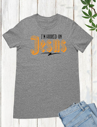 I'm Hooked on Jesus Men's Christian Long Sleeve T Shirts