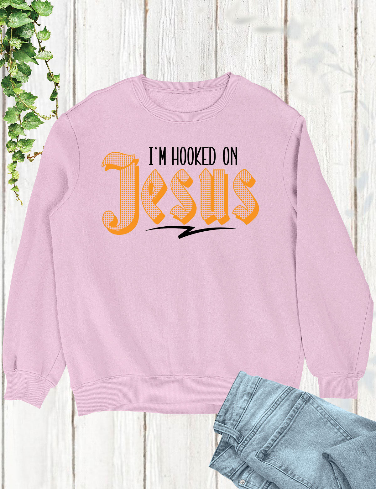 I'm Hooked on Jesus Men's Christian Long Sleeve T Shirts