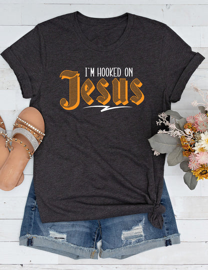 I'm Hooked on Jesus Men's Christian Long Sleeve T Shirts