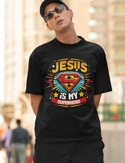 Jesus is My Superhero Retro Shirt